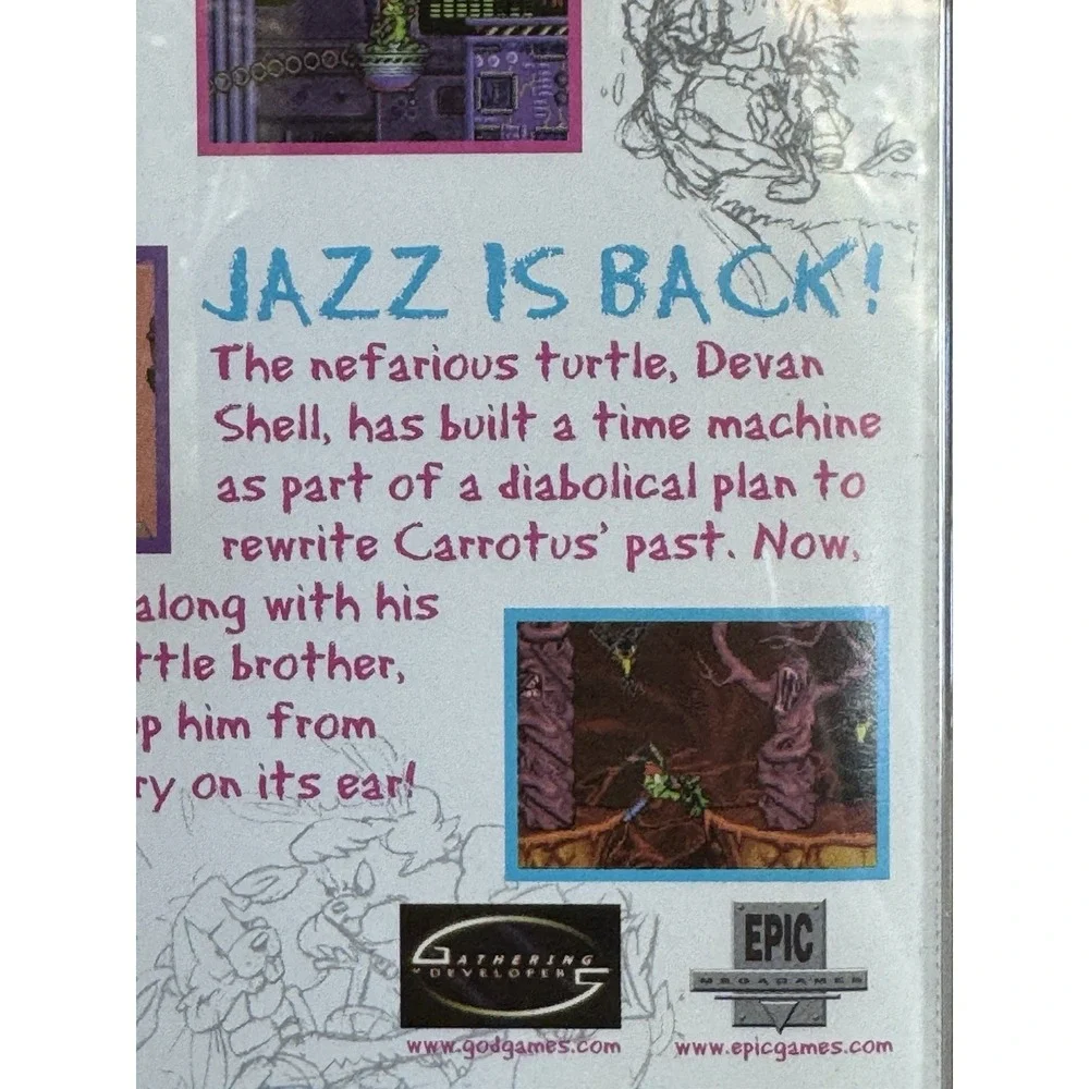 Jazz Jackrabbit 2 PC CD-ROM 1998 Complete Tested Epic MegaGames Rare